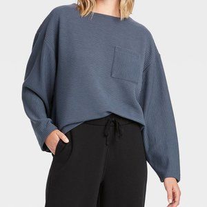 Women's Long Sleeve Ottoman T-Shirt - A New Day